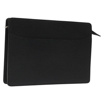 Louis Vuitton Epi Pochette Homme Clutch Bag Black Noir M 52522 Lv Auth