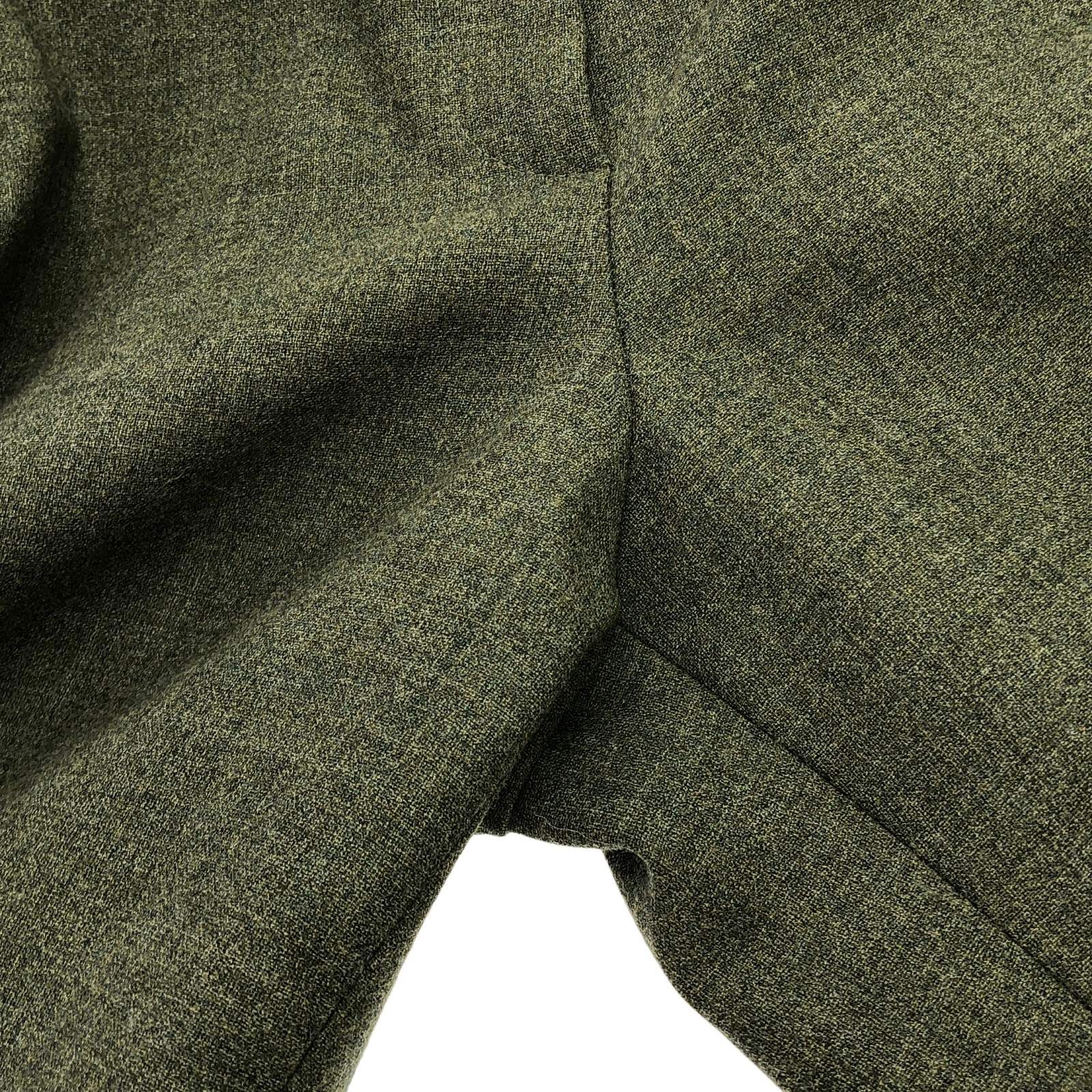 Chanel Green Pants Wool P 13903v 07978