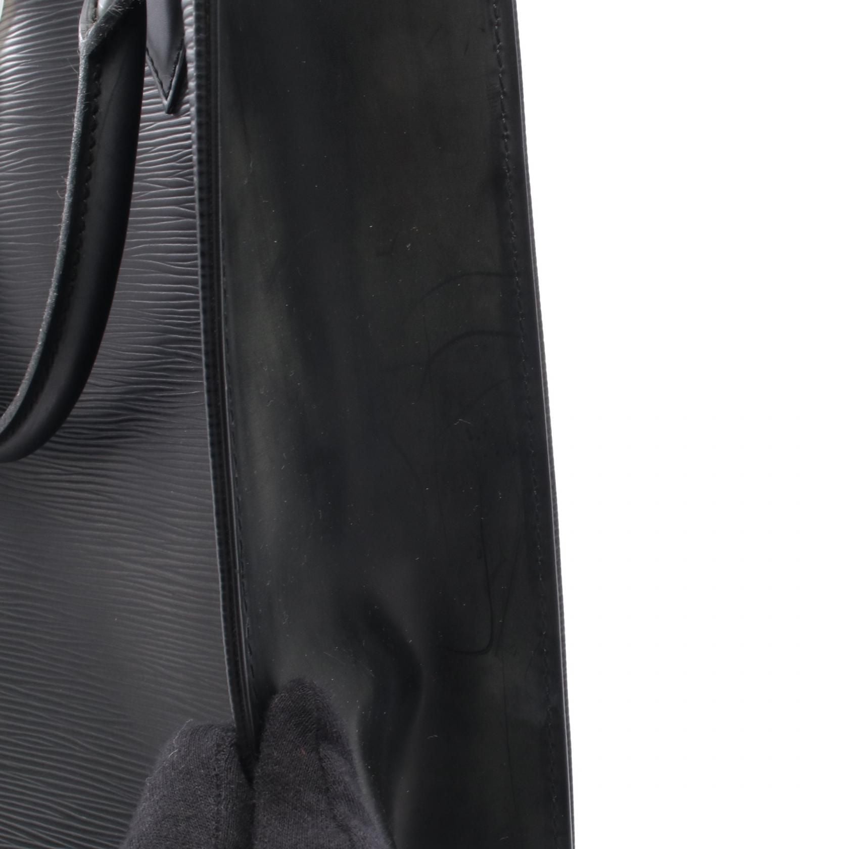 Louis Vuitton Sac Plat Black Tote Bag M 59242