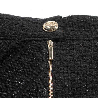 Chanel Black Skirt Wool