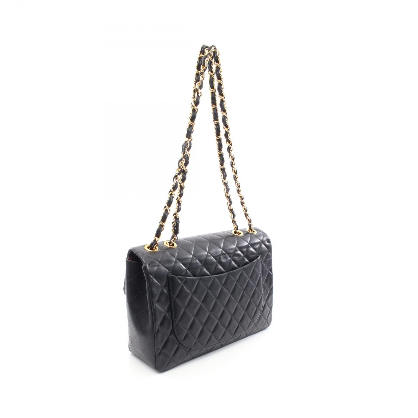 Chanel Maxi XL Turnlock Half Flap, Lambskin Quilted
