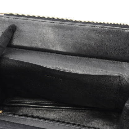 Chanel Black Matelasse Handbag Calfskin (cowhide)