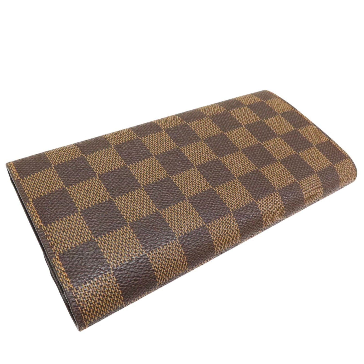Louis Vuitton Emilie Wallet Damier Ebene Canvas N 63019