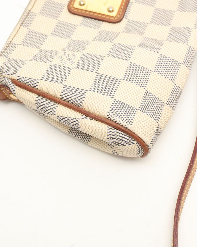 Louis Vuitton Damier Azur Eva Pochette Bag