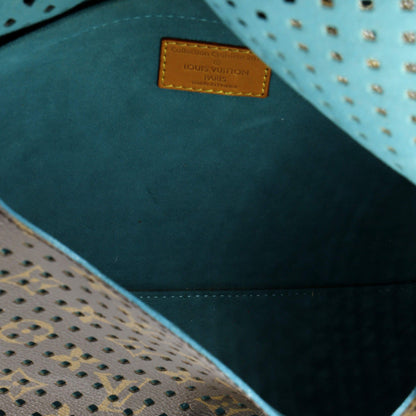 Louis Vuitton Flore Saumur Handbag Perforated Monogram Canvas