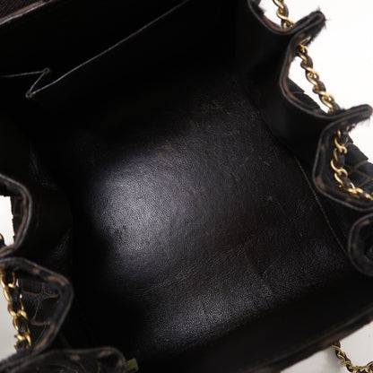 Chanel Black Horsehair 2.55 Chain Shoulder Gold Chain Shoulder Back Bag Black Shoulder Bag Ot
