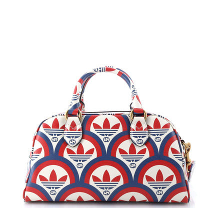 Gucci X Adidas Duffle Bag Printed Leather Mini