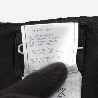 Chanel Black Race Camisole Silk P 22096w 03225