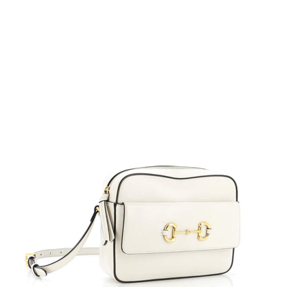 Gucci Horsebit 1955 Flap Pocket Camera Bag Leather Small