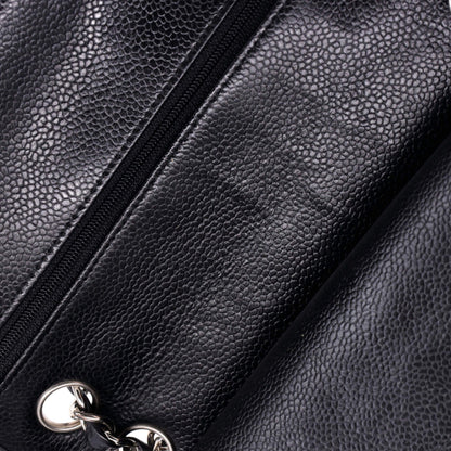 Chanel Classic Double Flap Bag Quilted Caviar Medium