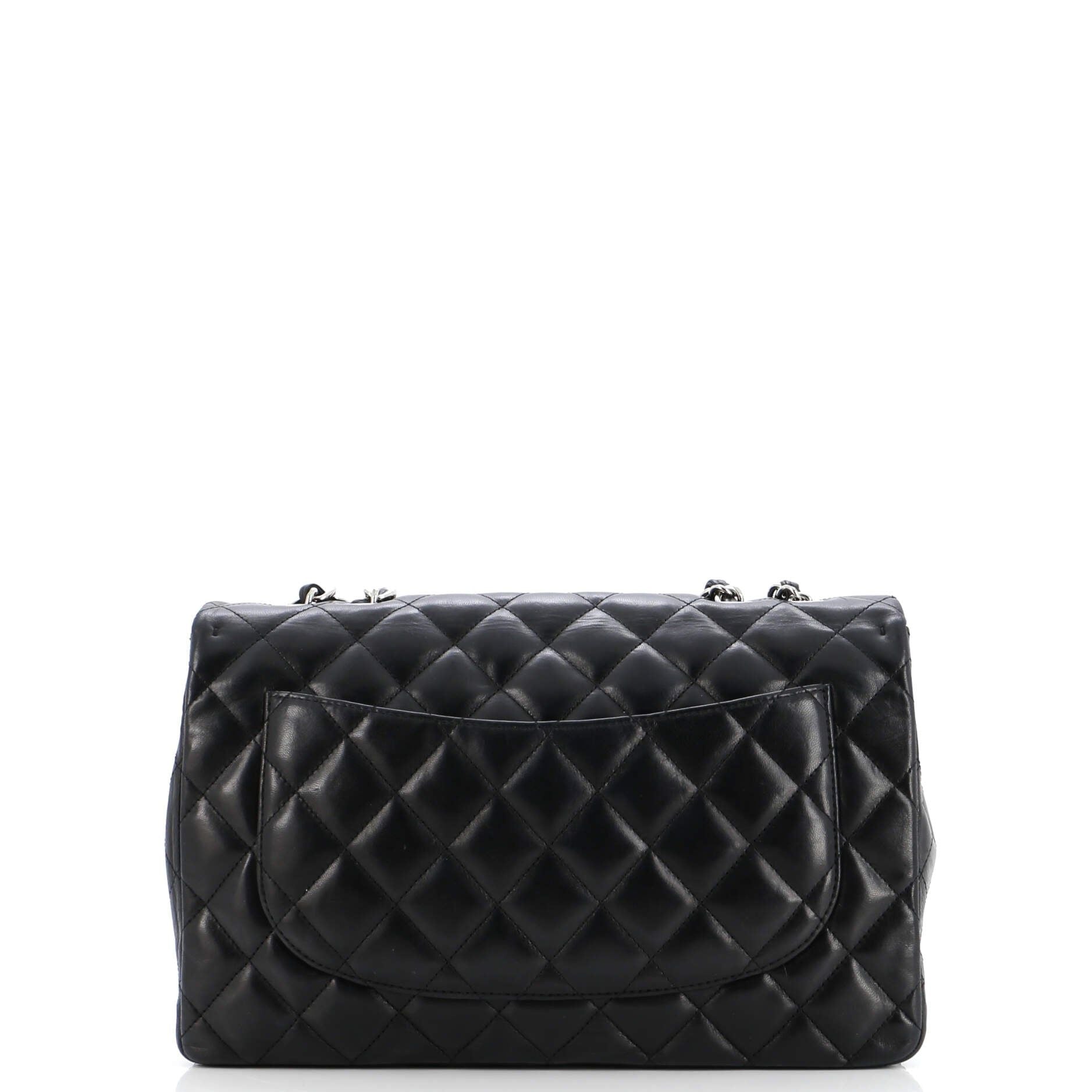 Chanel Classic Single Flap Bag Quilted Lambskin Jumbo