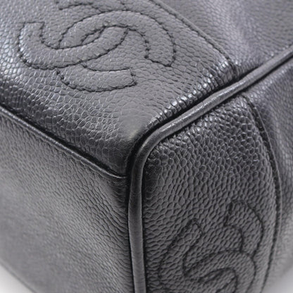 Chanel Black Trip Luco Co Tote Bag Calfskin (cowhide)