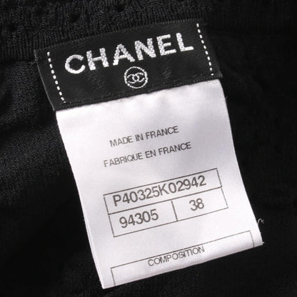 Chanel Black Dress Rayon P 40325k 02942