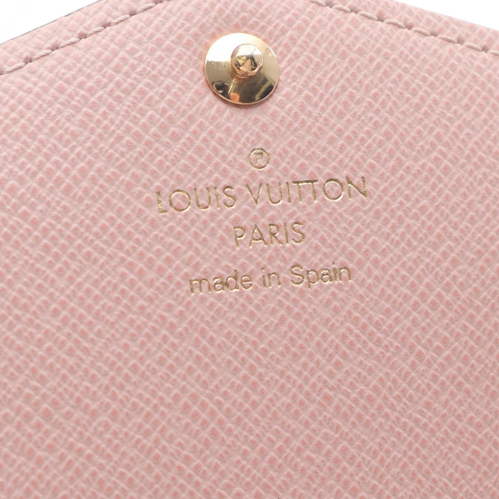 Louis Vuitton Portefeuille Sarah Ebene Brown Rose Valerine Bifoldpurse N 60114