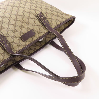 Gucci Layered Canvas Gg Tote Bag Handmade Bag Tote Bag Brown Pvc Coated Canvas 211137