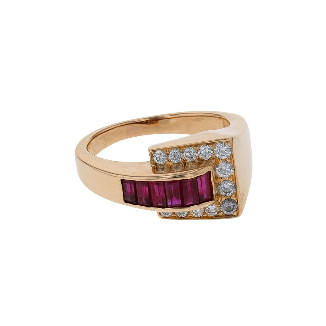 Oscar Heyman rubies, diamonds and gold ring
