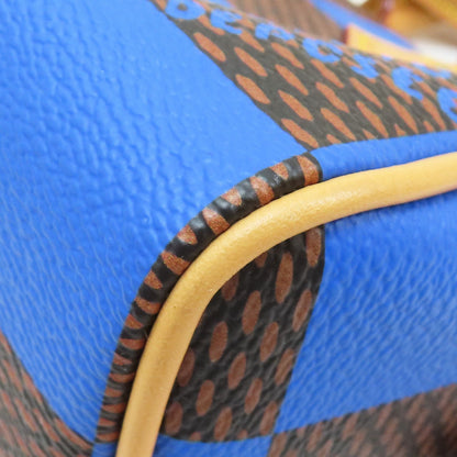 Louis Vuitton Speedy 18 Bandouliere Damier Pop Blue Shoulder Handbag N 40595