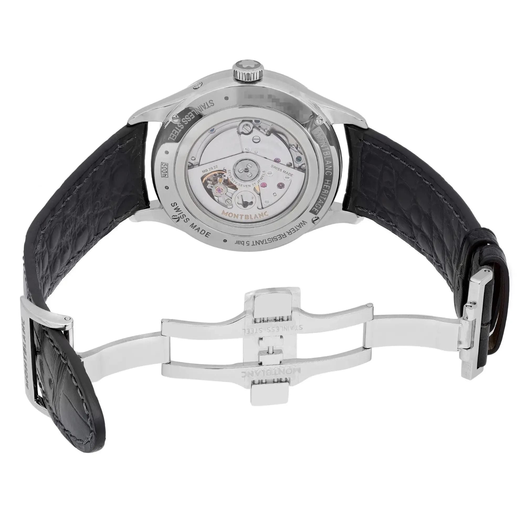 Montblanc Heritage Perpetual Calendar Steel White Dial Automatic Watch MB119925