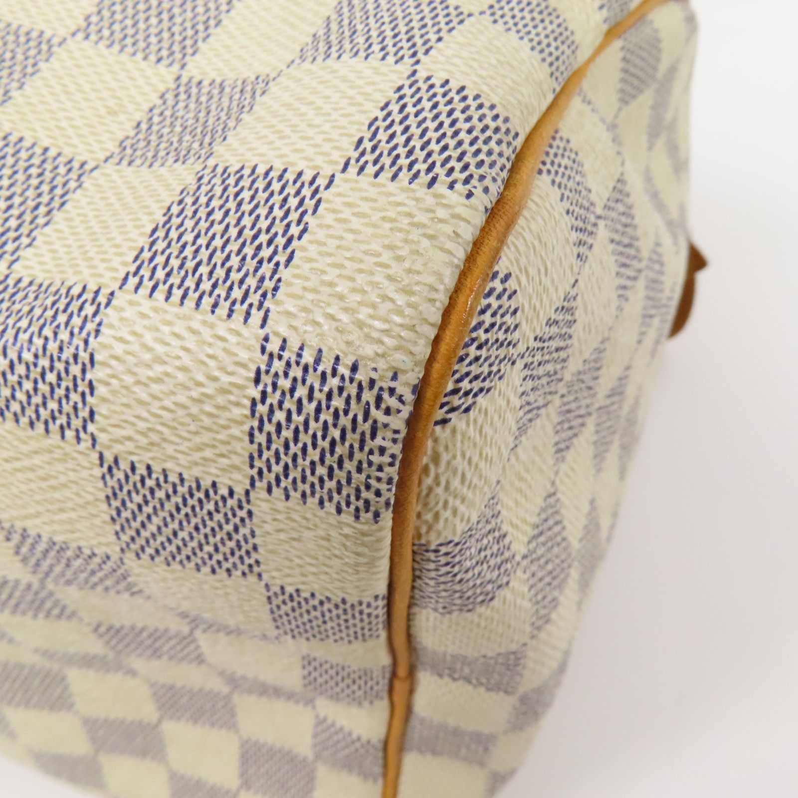 Louis Vuitton Speedy 30 Gold Handmade Bag White Handbag