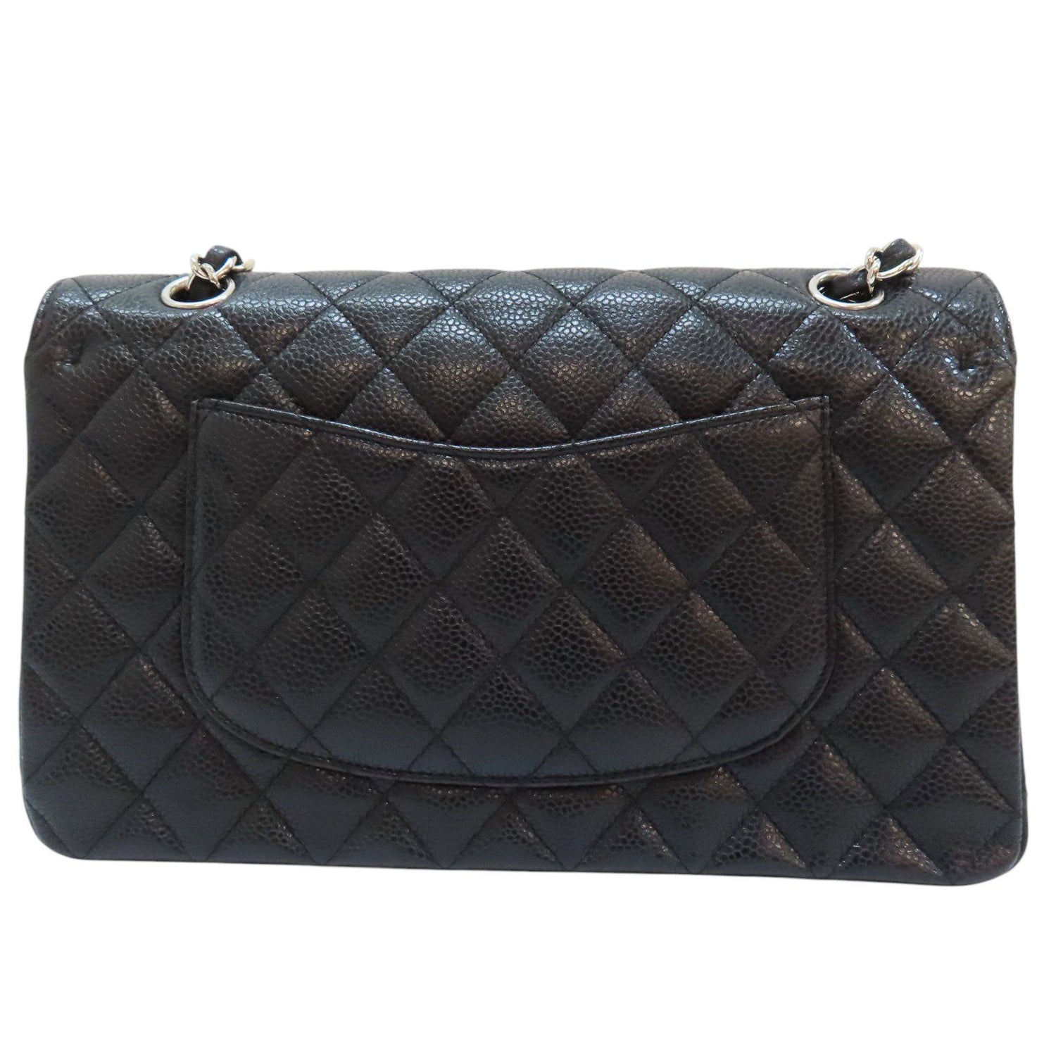 Chanel Matelasse Coco 25 Chain Shoulder Bag Calfskin Black Silver (no Card)