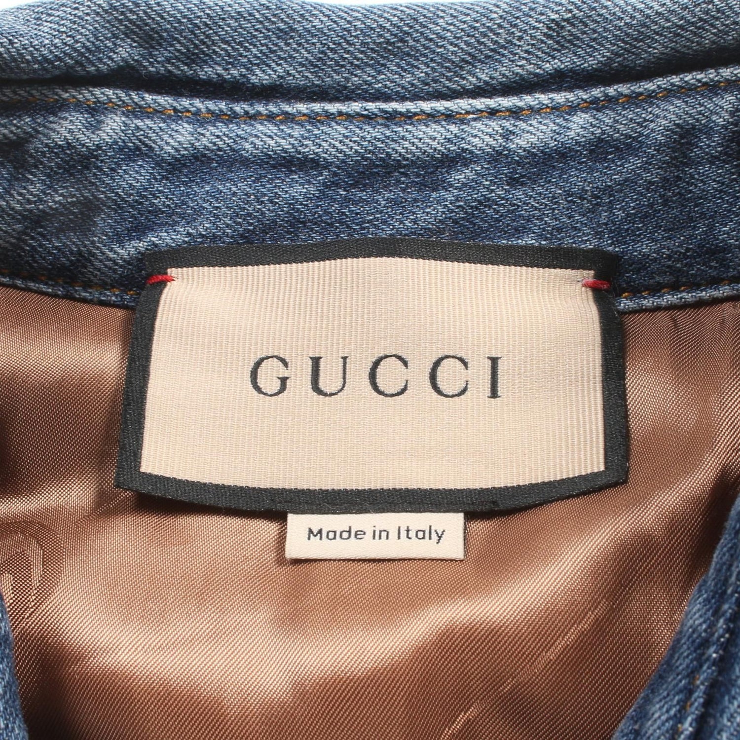 Gucci Washed Organic Denim Shirt Denim Jacket Blue Other Cotton 772882