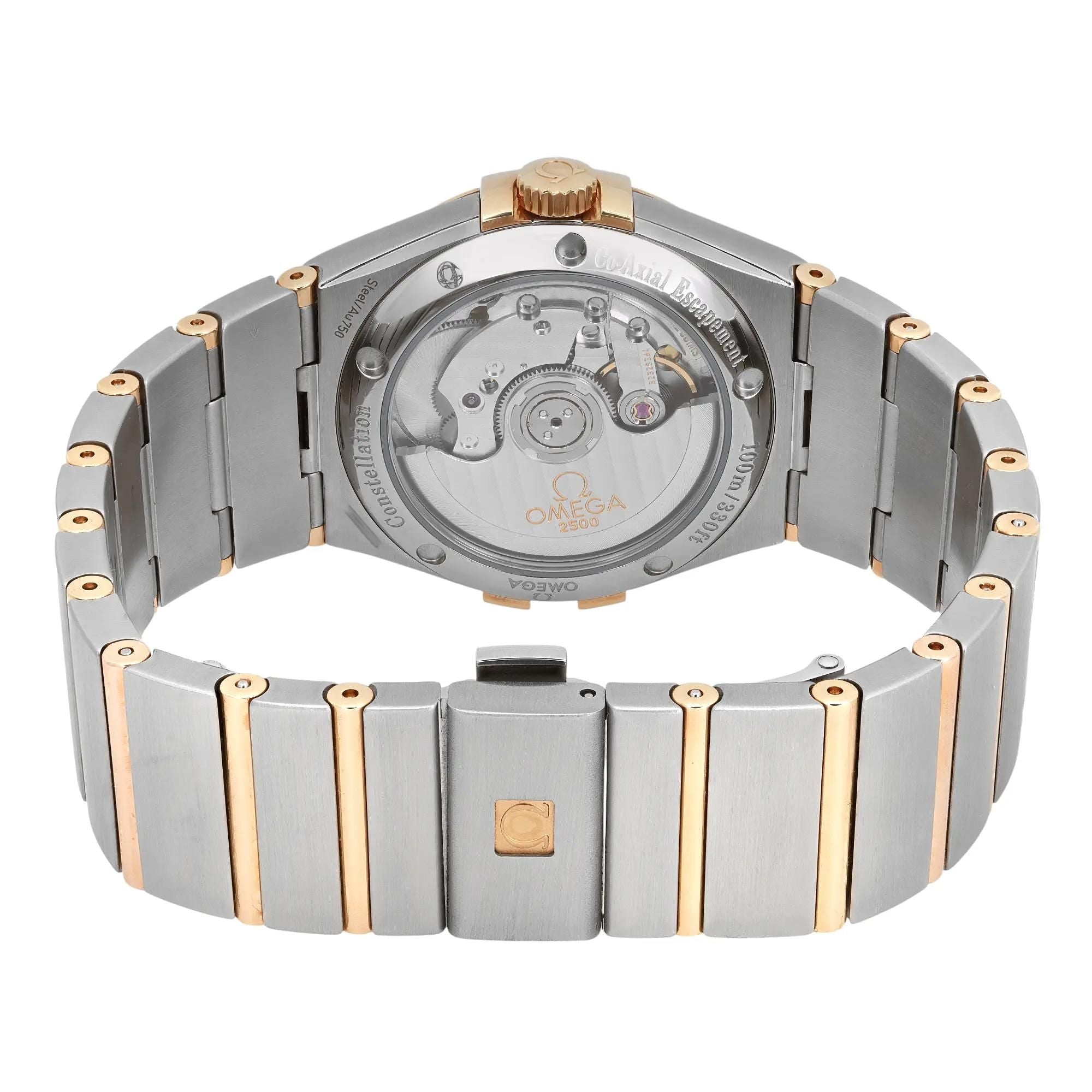 Omega Constellation 18K Yellow Gold Siver Dial Unisex Watch 123.20.35.20.02.006