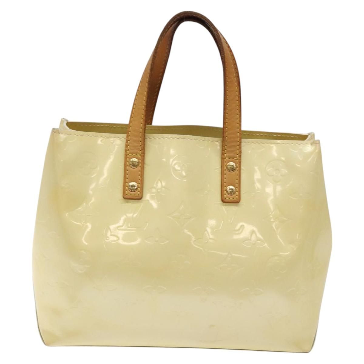 Louis Vuitton Vernis Reade Pm Hand Bag Perle M 91336 Lv Auth