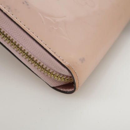 Louis Vuitton Vernis Zippy Wallet Rose Valerine M 93522 Lv Auth