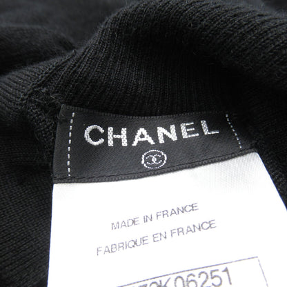Chanel Knitwear Sweater Black Cashmere Silk 36
