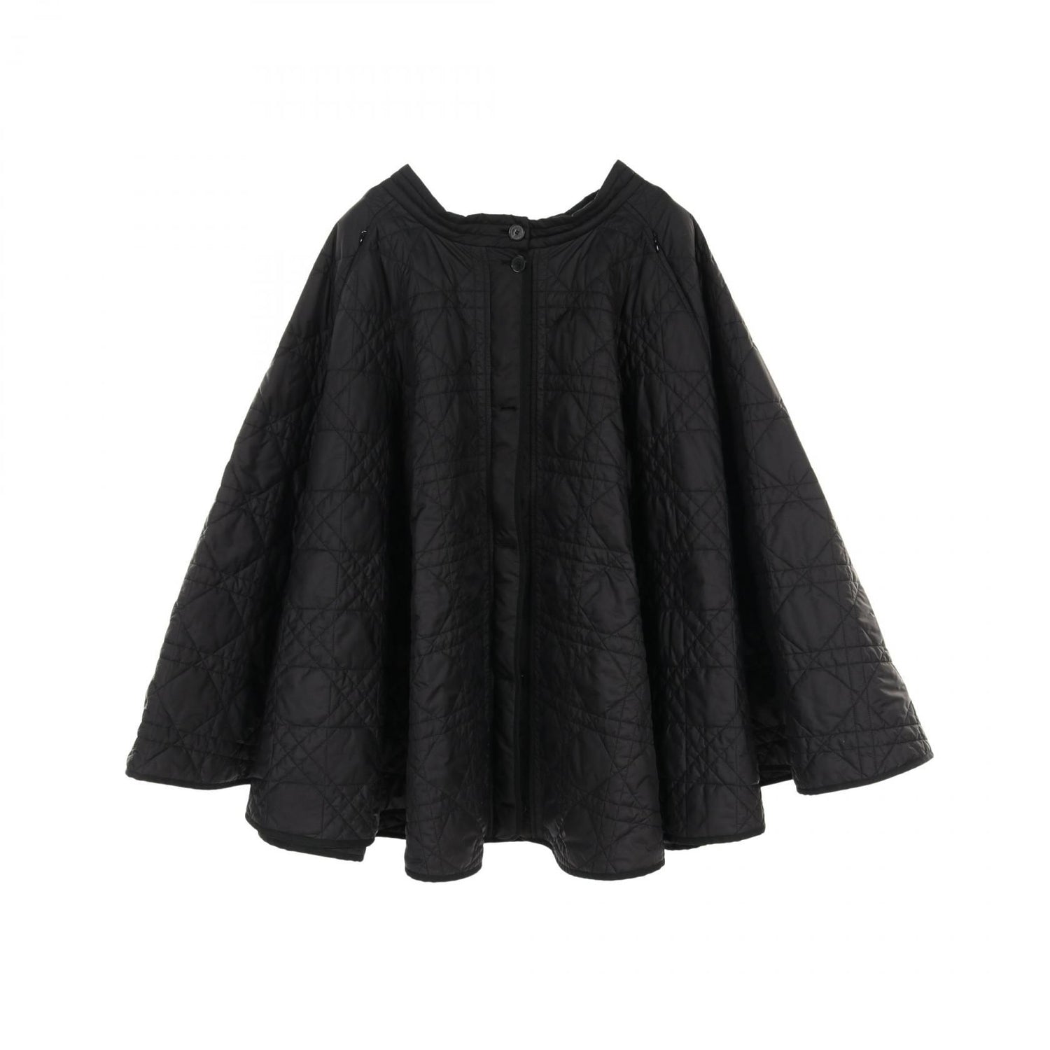 Dior Microcannage Quilted Technical Taffeta Skirt Black Other Polyester 157j 67a 2827