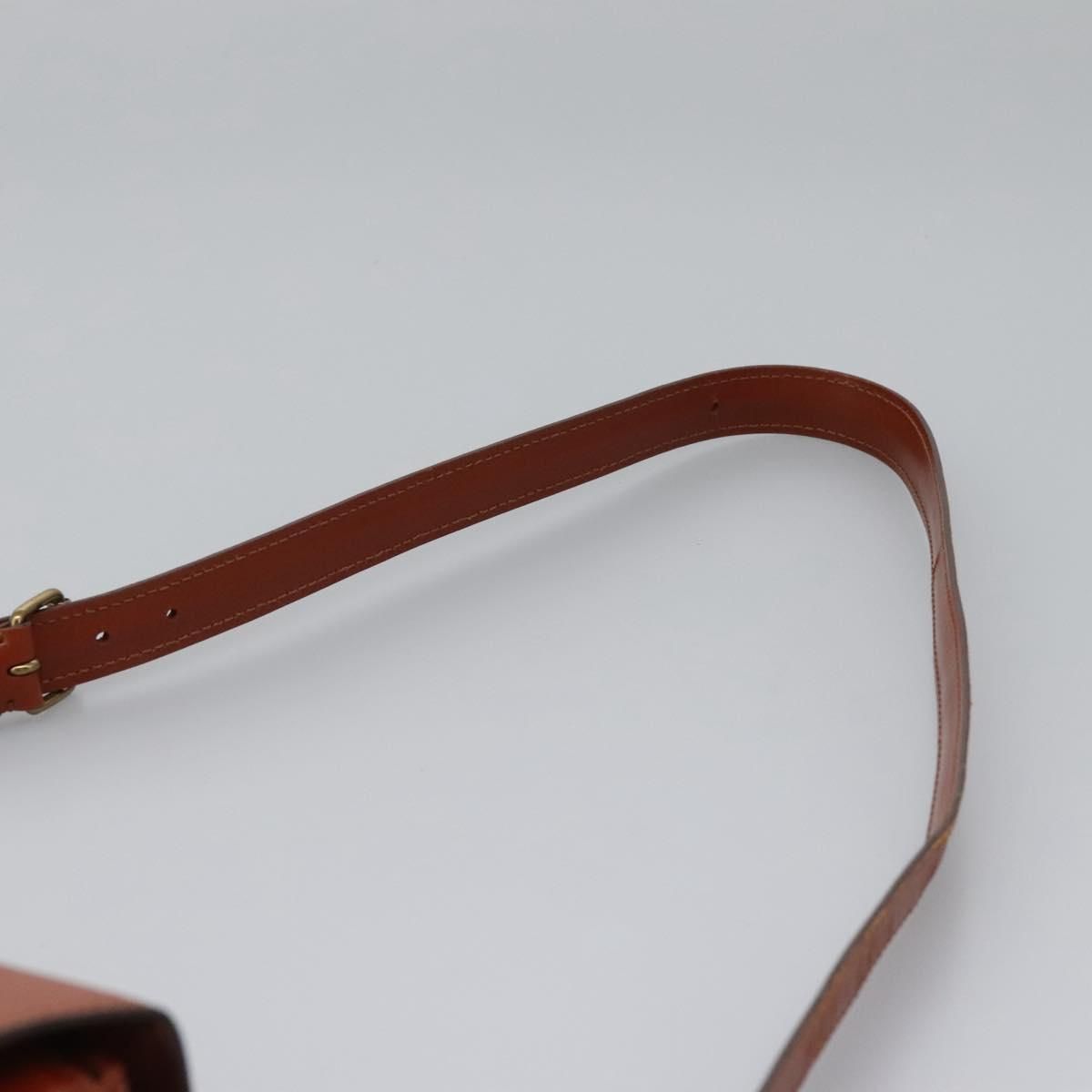 Louis Vuitton Epi Cartouchiere Mm Shoulder Bag Brown M 52243 Lv Auth