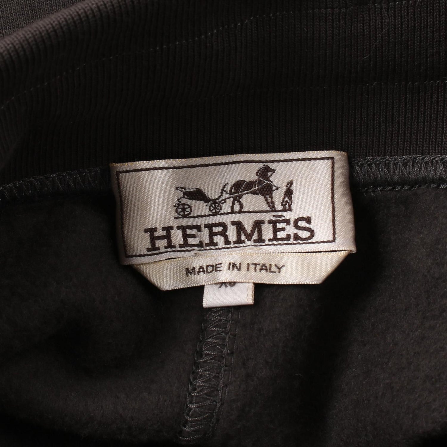 Hermes Run H Pants *41-5711 Cotton Gray Mens Xs