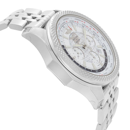 Breitling Bentley 05 Unitime Steel White Dial Mens Watch AB0521U0/A768-990A