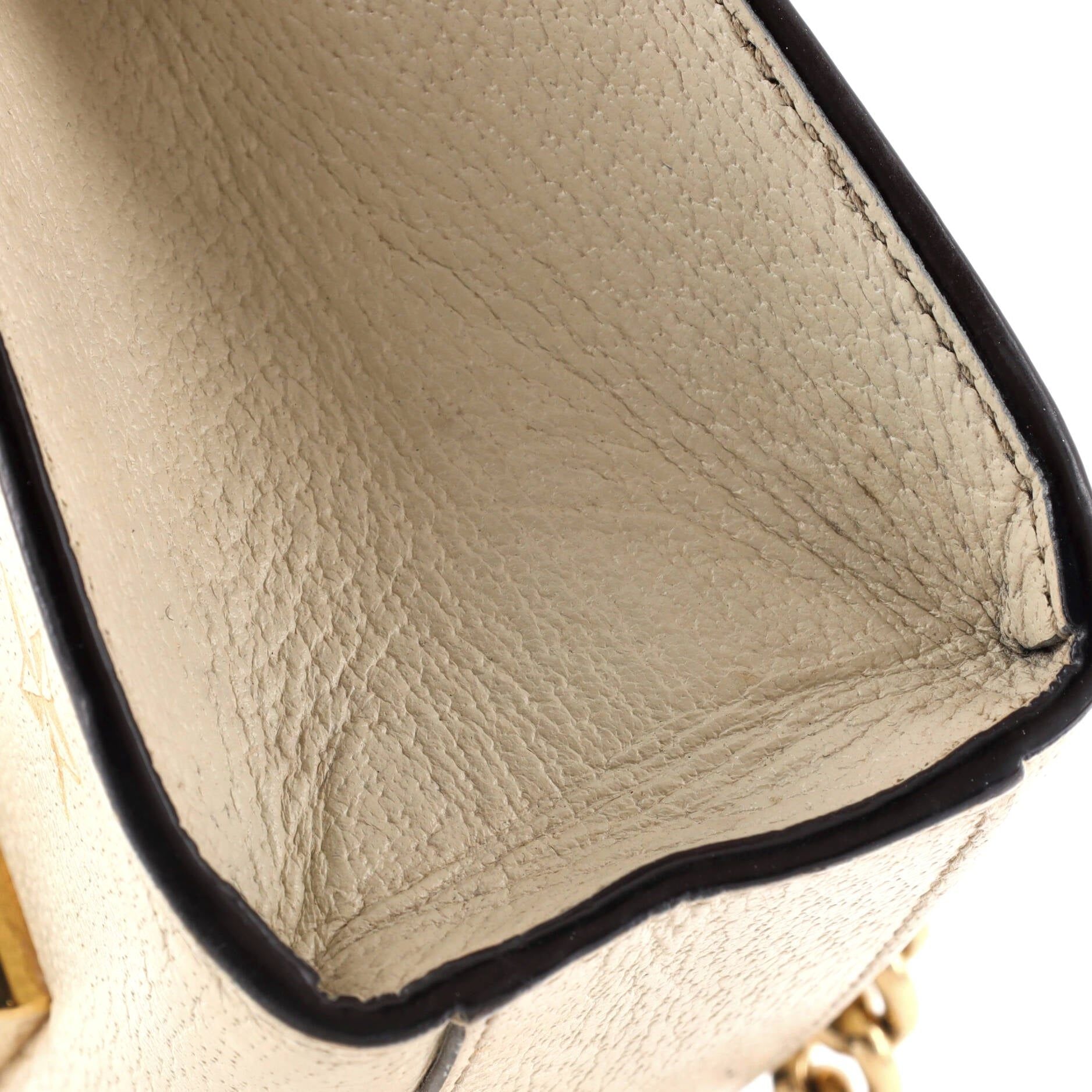 Gucci Padlock Shoulder Bag Printed Leather Small