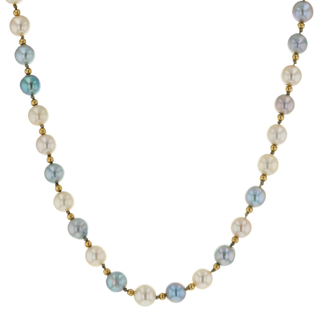 Pearls and gold necklace