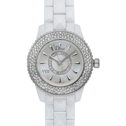Christian Dior VIII Hi Tech Ceramic MOP Dial Quartz Ladies Watch CD1221E4C001