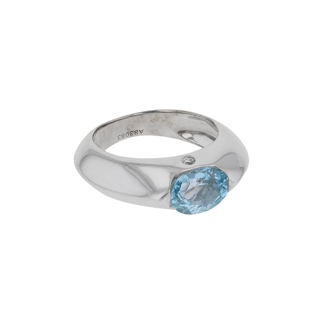 Piaget aquamarine, diamond and aquamarine ring