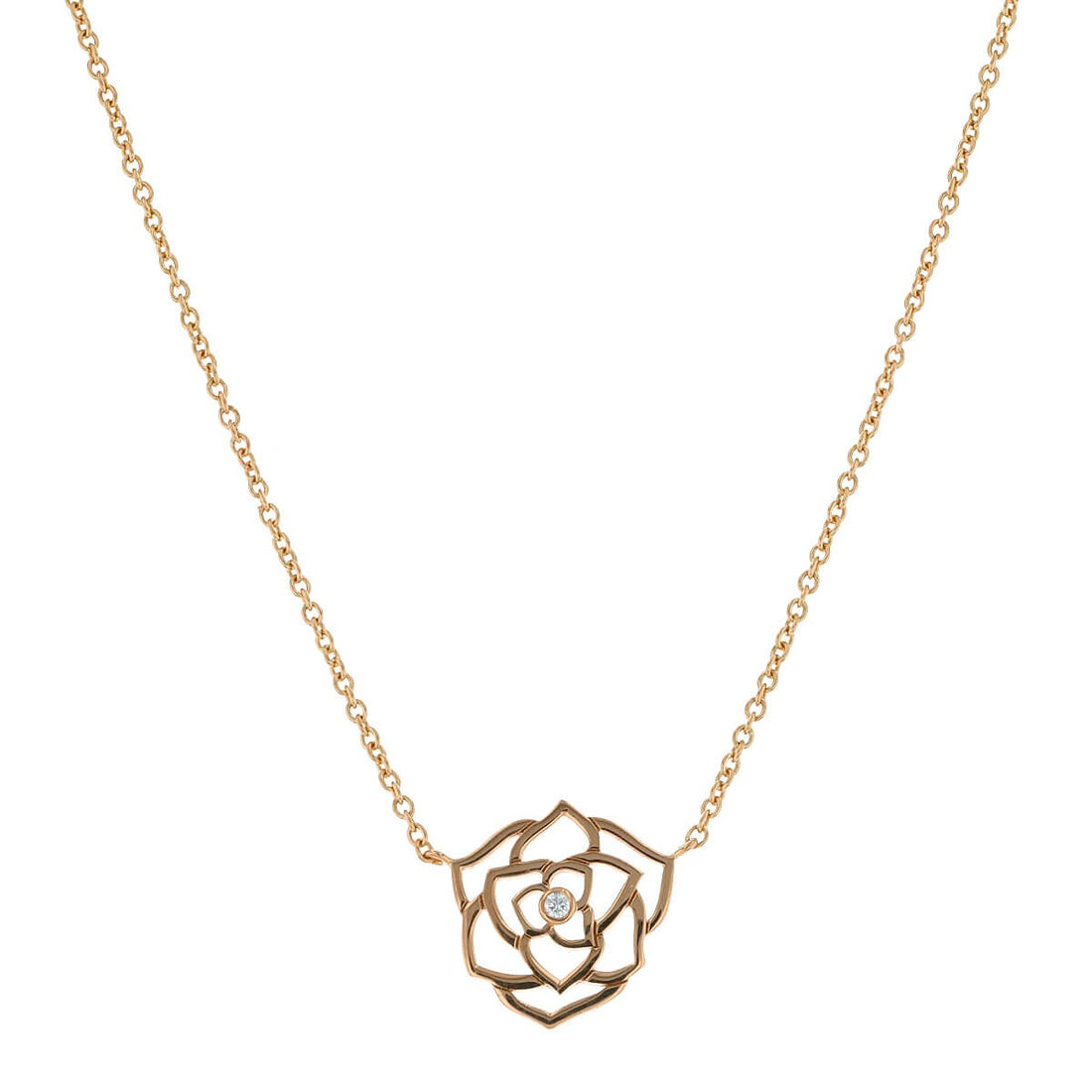 Piaget Rose diamond and gold necklace