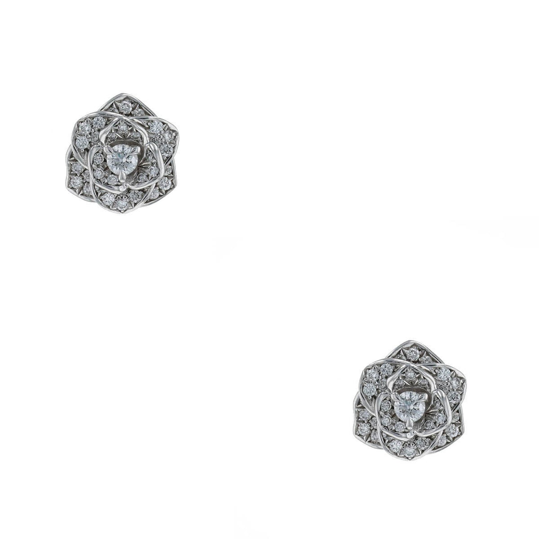Piaget Rose diamonds and gold earrings