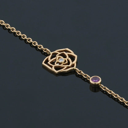 Piaget Rose gold, diamond and pink sapphire bracelet
