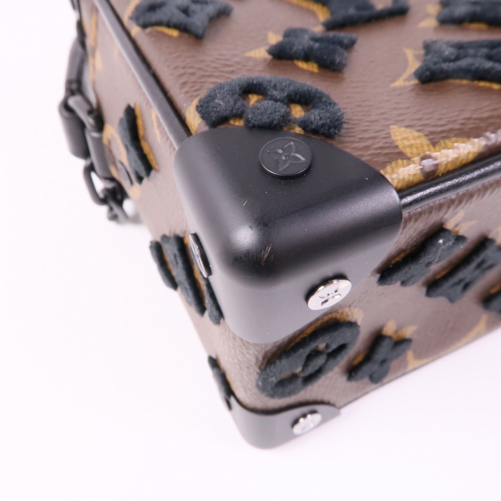 Louis Vuitton Monogram/velvet Soft Trunk Shoulder Bag Brown Shoulder Bag M 68970