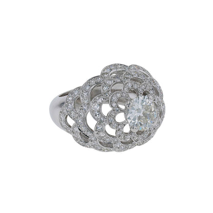 Platinum and diamonds ring