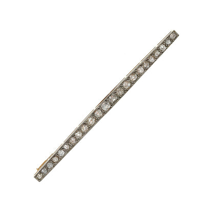 Platinum, gold and diamonds brooch