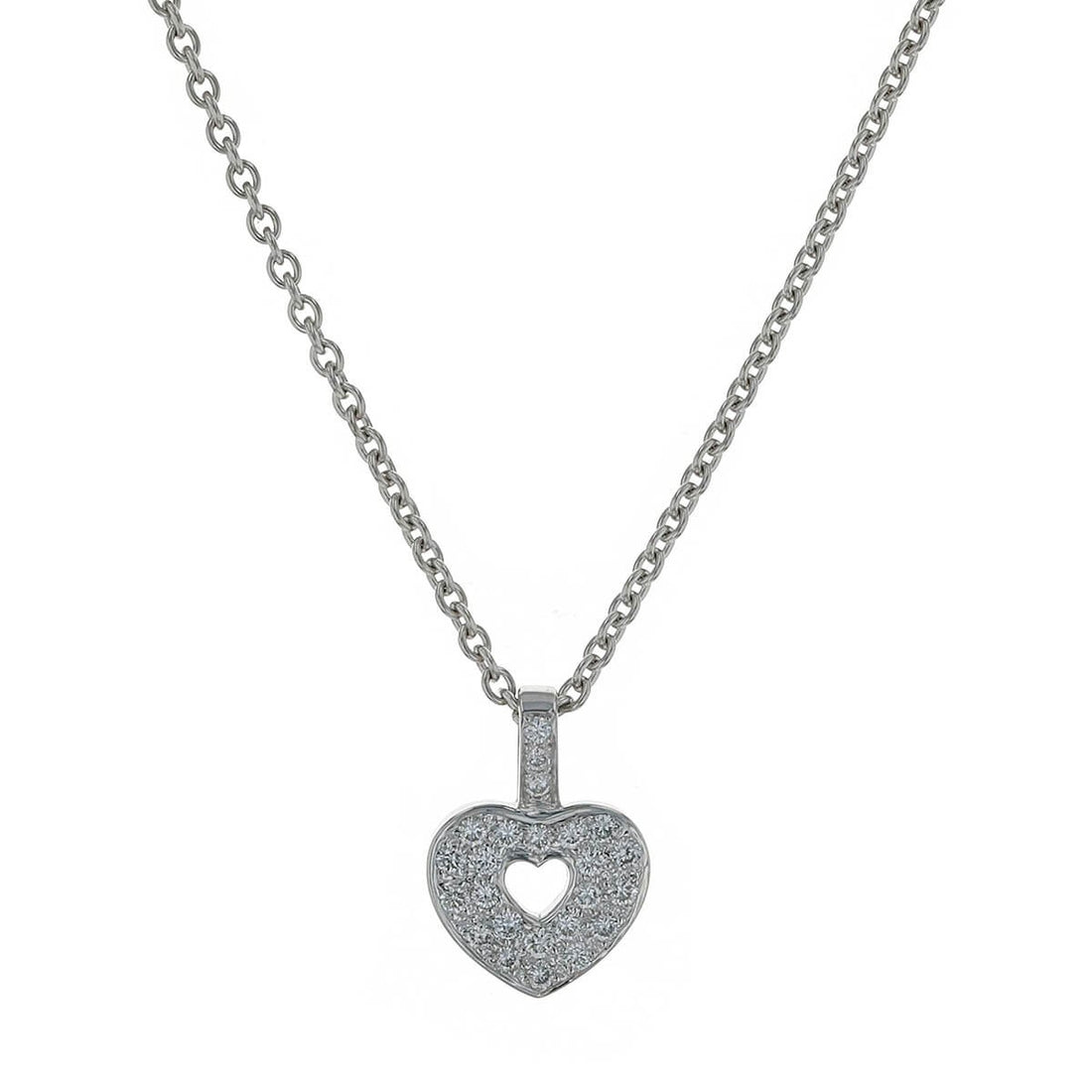 Poiray diamonds and gold pendant