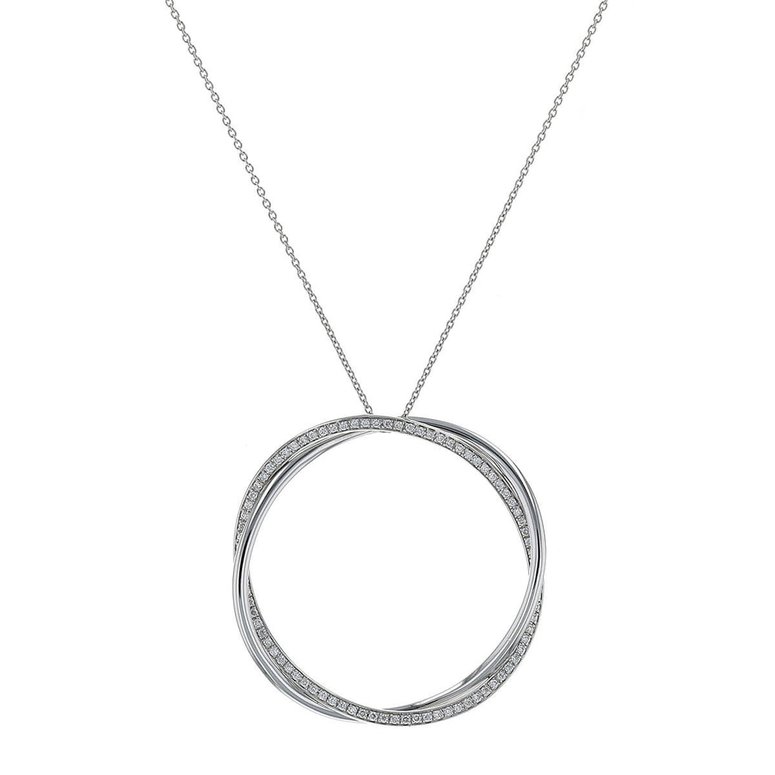 Poiray Tresse diamonds and gold necklace