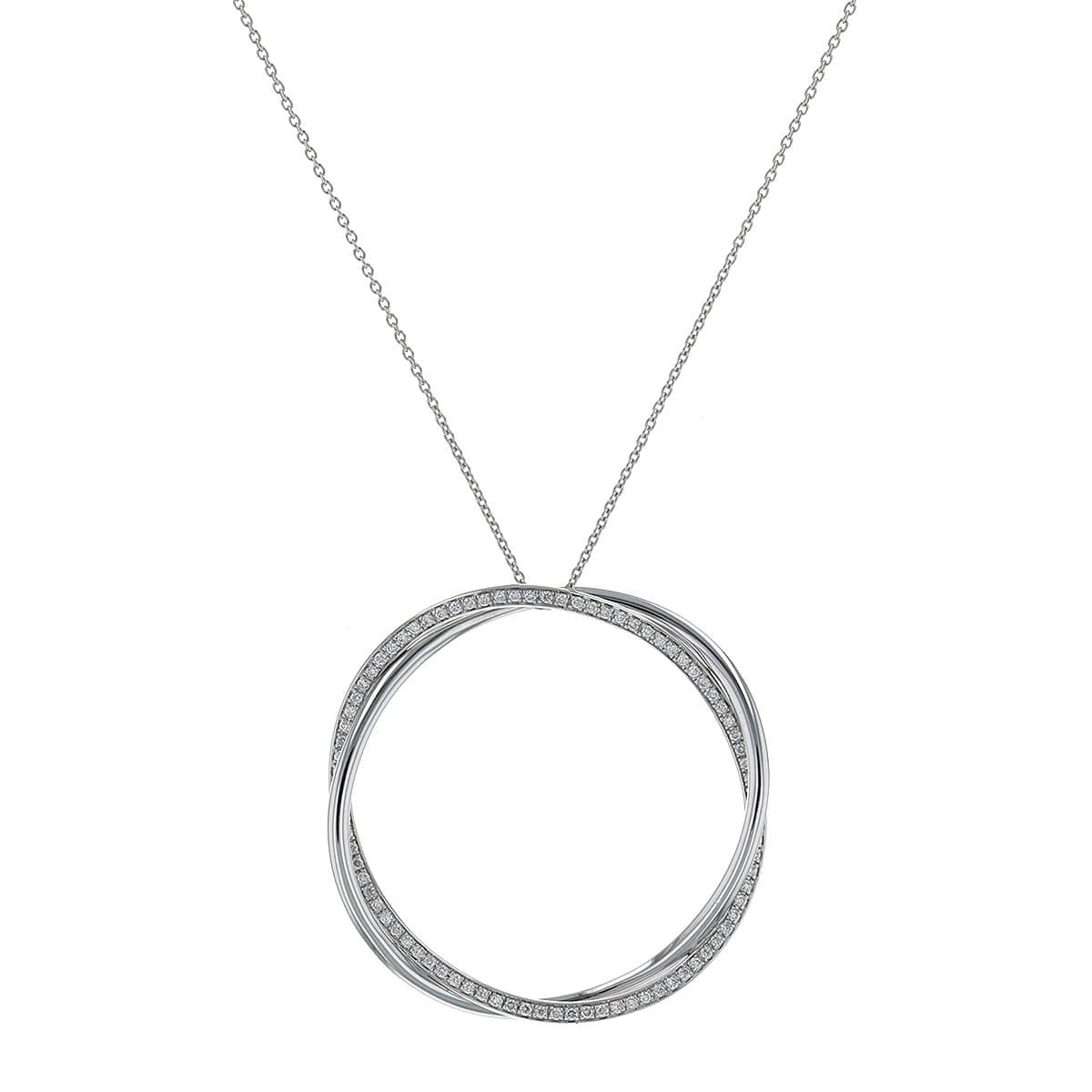 Poiray Tresse diamonds and gold necklace