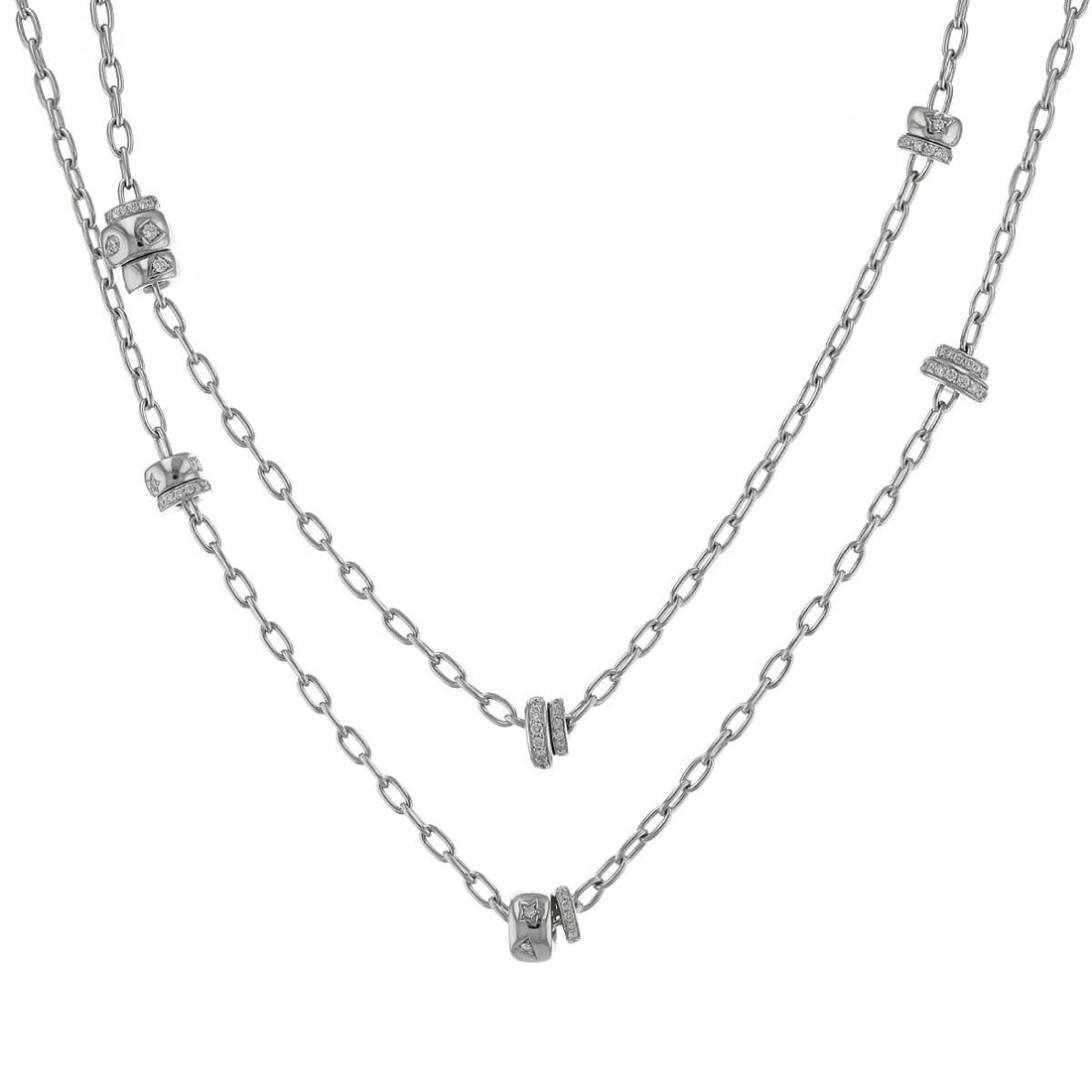 Pomellato Iconica diamonds and gold necklace