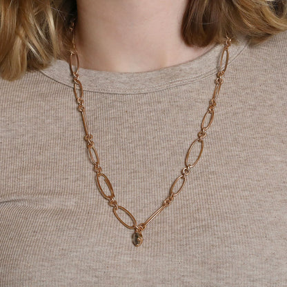 Pomellato rock cristal, pyrite and gold necklace