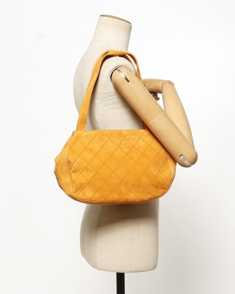 Chanel Suede Matelasse Shoulder Bag