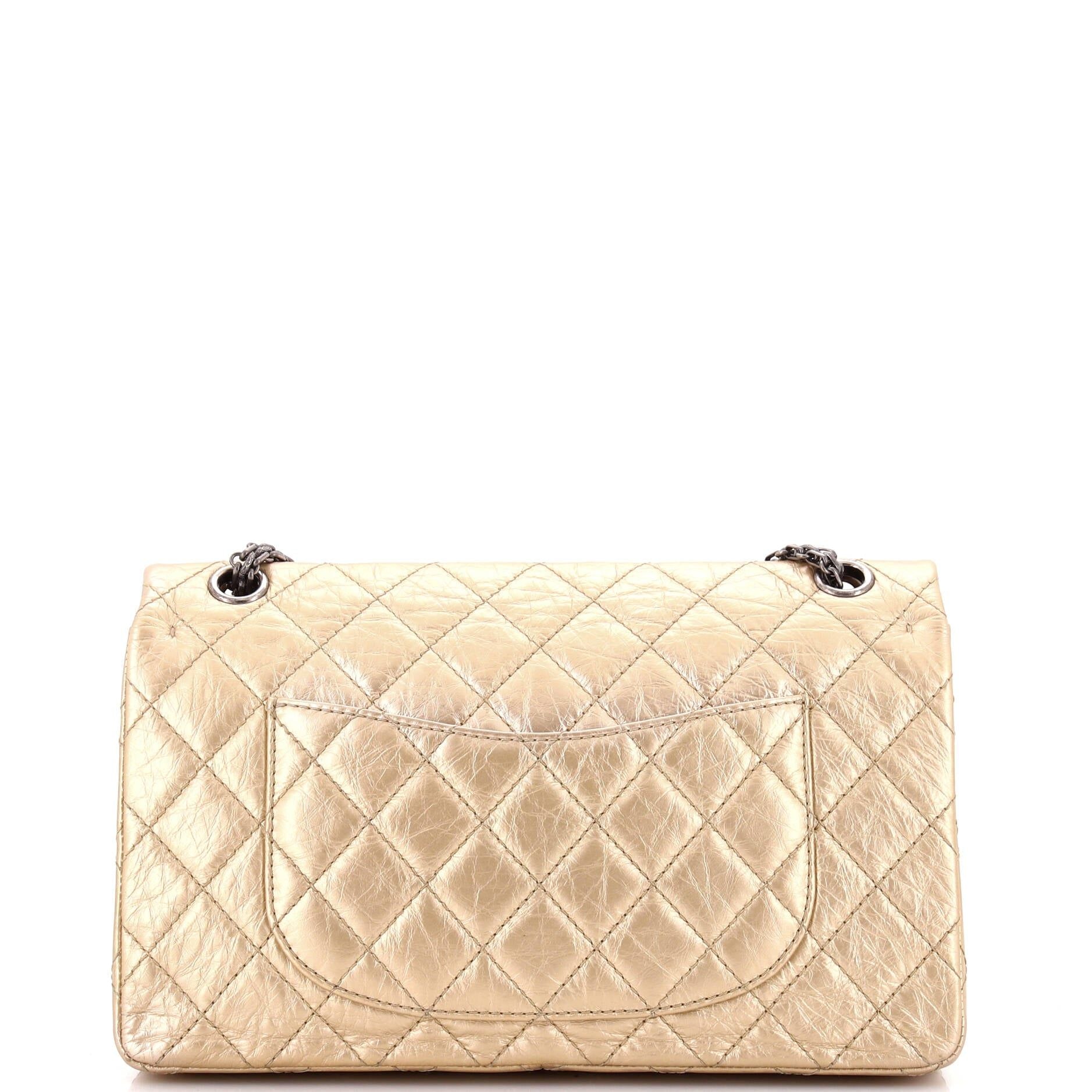 Chanel Reissue 2.55 Flap Bag Quilted Metallic Aged Calfskin 226